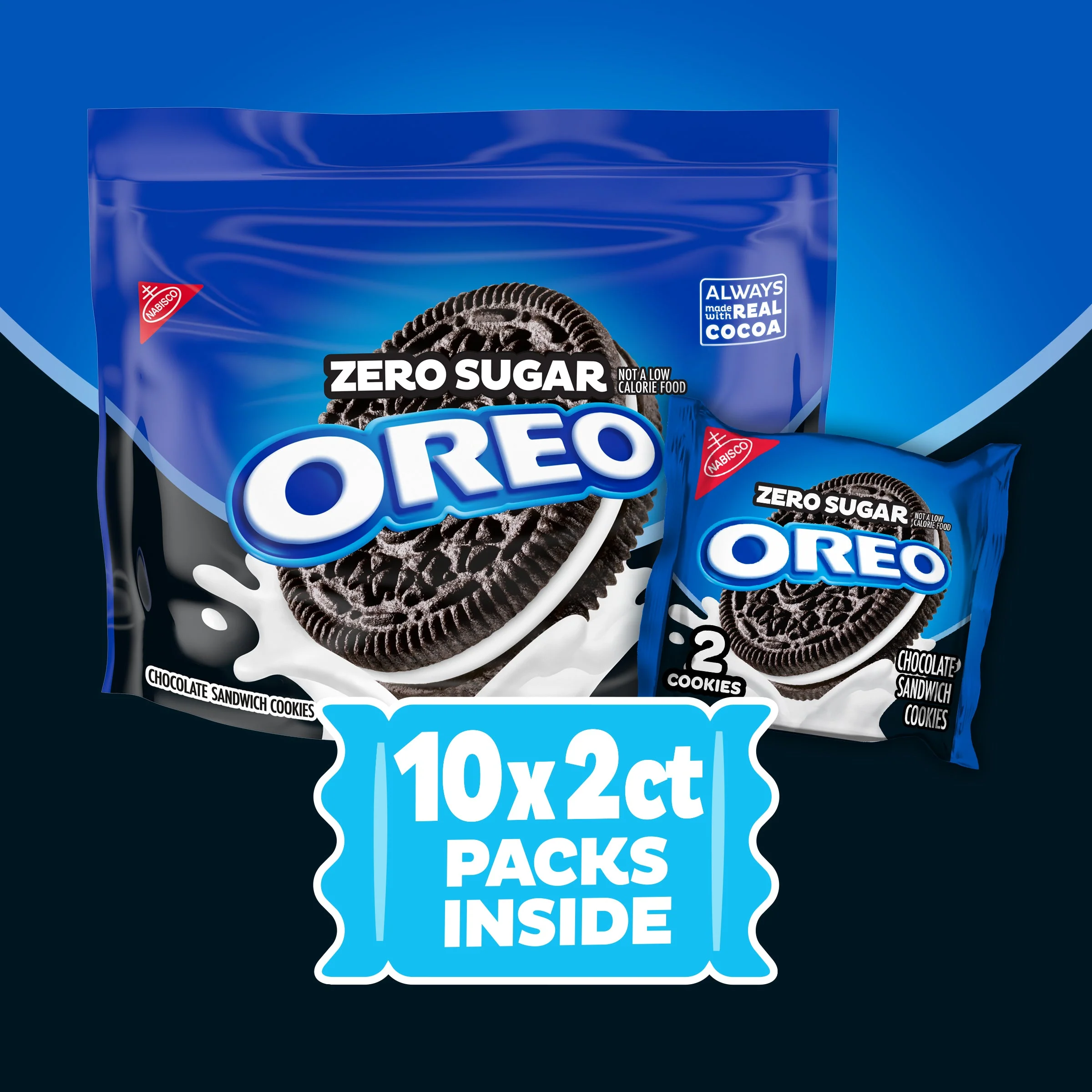 Zero Sugar Chocolate Sandwich Cookies, Snack Packs, 2 Pack - Image 4
